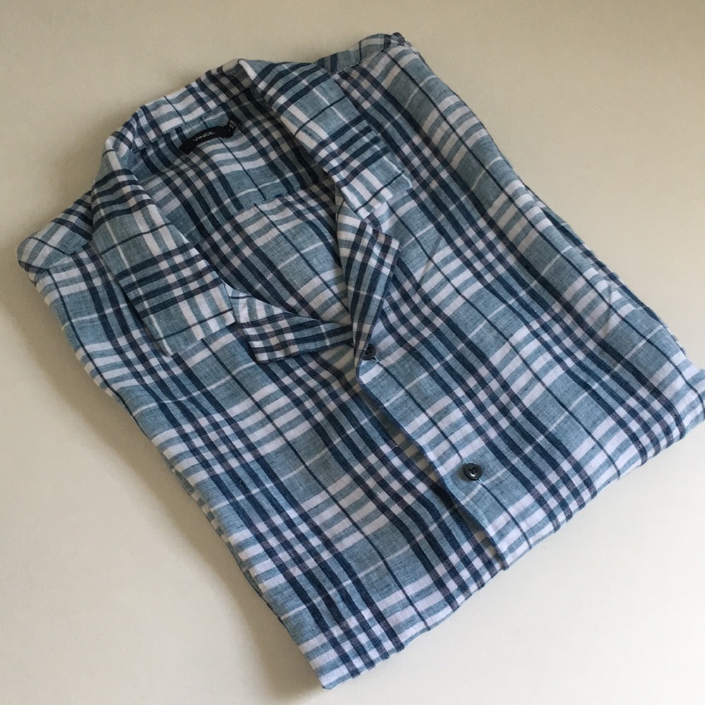 NWOT Vince Linen Men’s Shirt